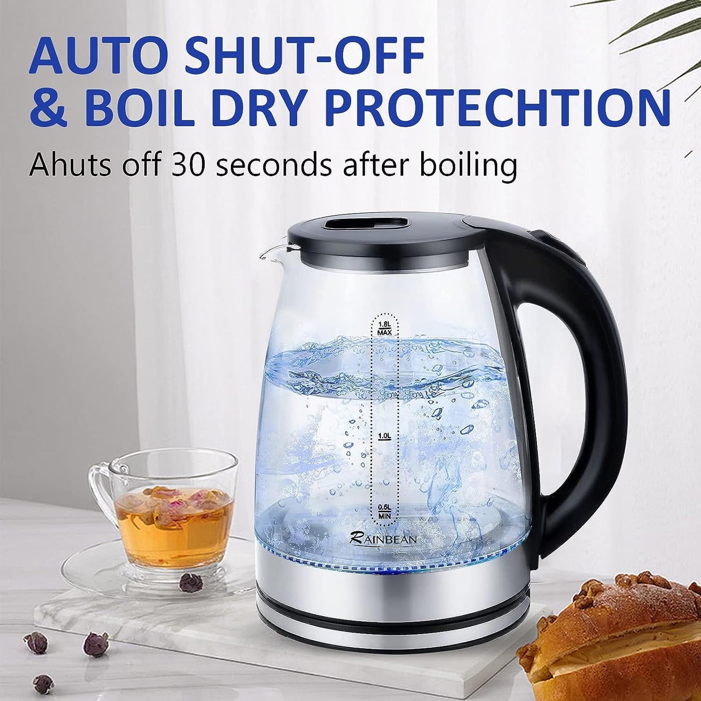 Electric Kettle Water Boiler 1.8L