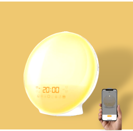 Simulated Sunrise And Sunset Natural Wake-up Light Smart Table Lamp